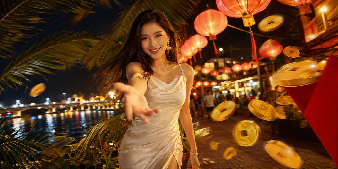 Người chơi cá cược theo dõi trận đấu và tỷ lệ kèo qua điện thoại tại chợ đêm khu vực đồng bằng sông Mekong